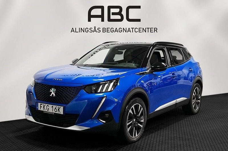 Blå Begagnad 2020 Peugeot e-2008 SUV | 185 000 kr (Marknadspris) - Bild 1/4