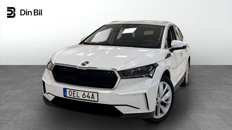 Vit Begagnad 2021 Skoda Enyaq iV SUV | 314 900 kr (Bra pris) - Bild 1/4