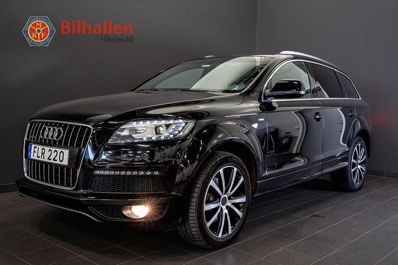 Svart Begagnad 2014 Audi Q7 S-Line SUV | 179 900 kr (Bra pris) - Bild 1/4