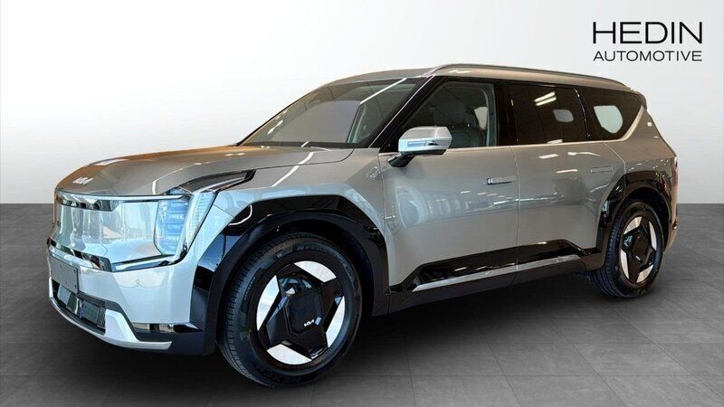 Grå (grey) Ny 2025 Kia EV9 3 SUV | 729 900 kr (Superpris) - Bild 1/4