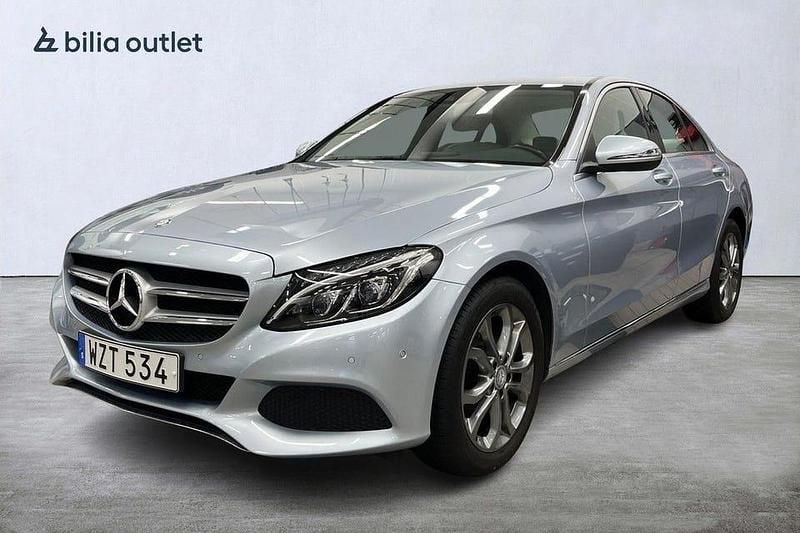 Silver Begagnad 2016 Mercedes C200 Avantgarde Sedan | 219 900 kr (Bra pris) - Bild 1/3