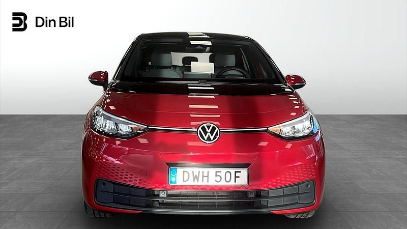 Begagnad VW ID.3 Pro Performance 150 kW (204 HK) 2022 Mörkröd Halvkombi
