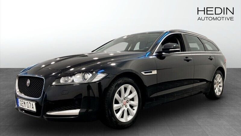 Svart (black) Begagnad 2019 Jaguar XF Sportbrake Kombi | 199 900 kr (Bra pris) - Bild 1/4