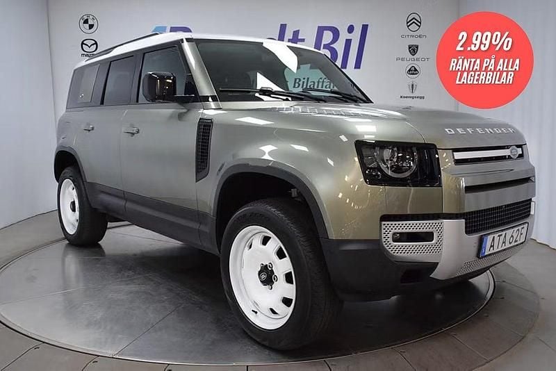Begagnad Land Rover Defender SE 400 HK (294 kW) 2021 Grön SUV