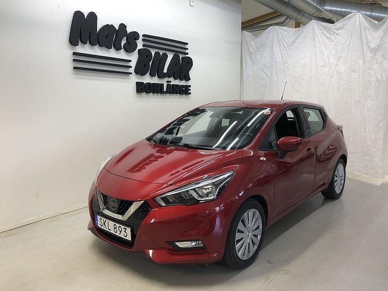 Röd Begagnad 2018 Nissan Micra Halvkombi | 149 900 kr (Bra pris) - Bild 1/4