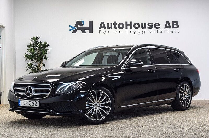 Svart Begagnad 2018 Mercedes E200 Avantgarde Kombi | 219 000 kr (Marknadspris) - Bild 1/4