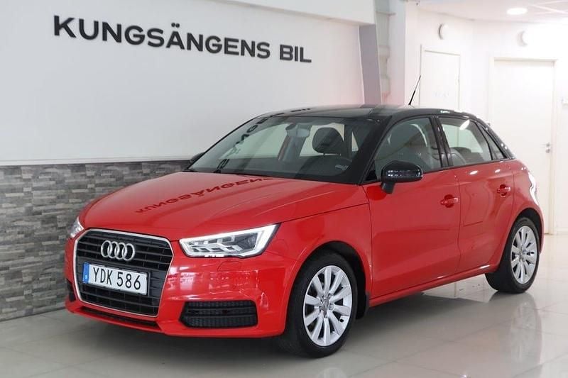 Begagnad Audi A1 Sportback Sport 95 HK (69 kW) 2016 Röd Halvkombi