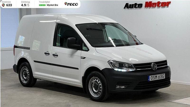 Vit Begagnad 2020 VW Caddy Minibuss | 199 900 kr (Bra pris) - Bild 1/3