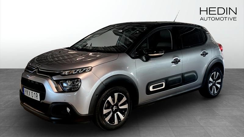 Grå (grey) Begagnad 2022 Citroën C3 Shine Halvkombi | 169 900 kr (Marknadspris) - Bild 1/4