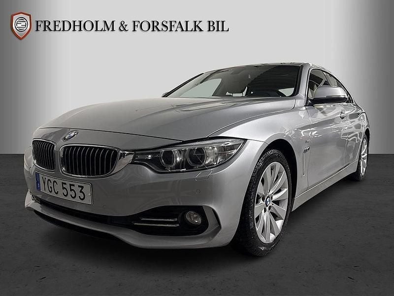 Silver Begagnad 2016 BMW 418 Gran Coupé Luxury Line Sportkupé | 198 900 kr - Bild 1/4