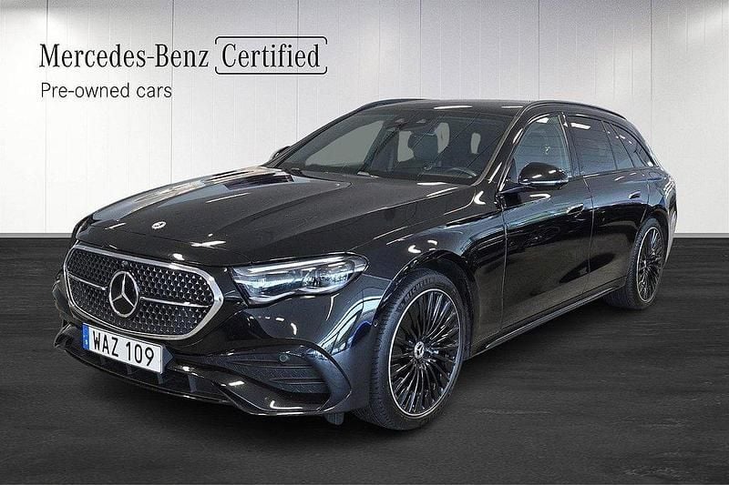 Svart Begagnad 2024 Mercedes E300 Premium Plus Kombi | 789 000 kr - Bild 1/4
