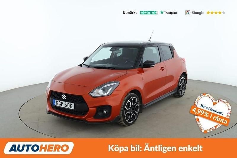 Begagnad Suzuki Swift Sport 131 HK (96 kW) 2021 Orange Halvkombi