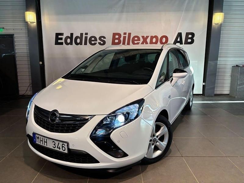 Vit Begagnad 2012 Opel Zafira Enjoy Minibuss | 99 900 kr - Bild 1/4