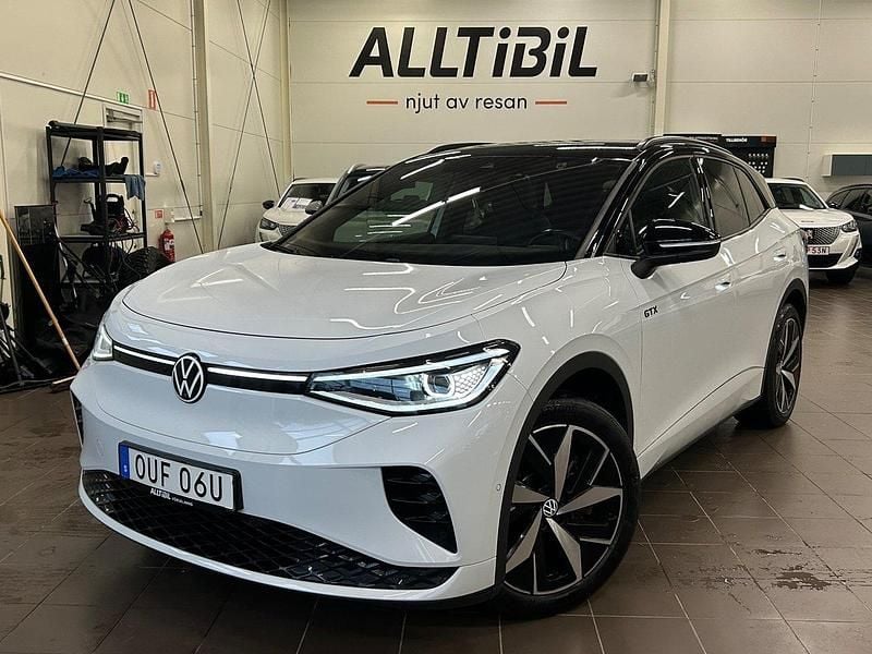 Vit Begagnad 2023 VW ID.4 GTX SUV | 389 900 kr (Bra pris) - Bild 1/4