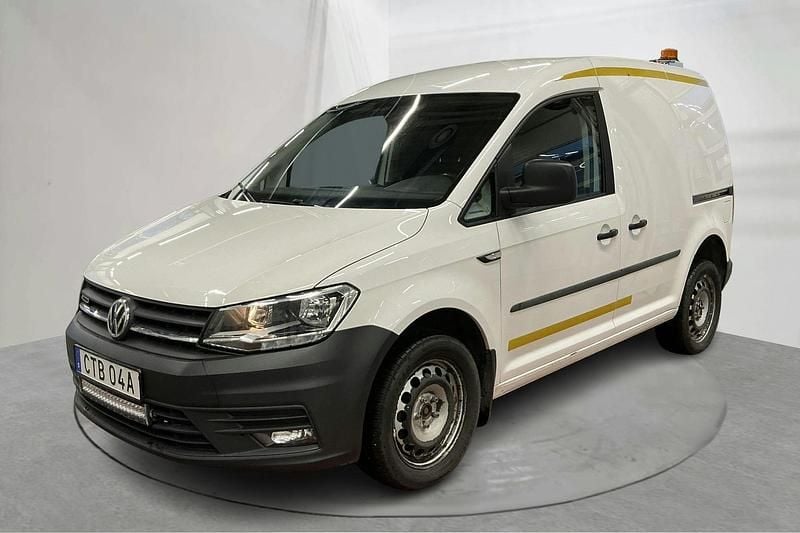 Vit Begagnad 2020 VW Caddy Minibuss | 189 000 kr (Superpris) - Bild 1/4
