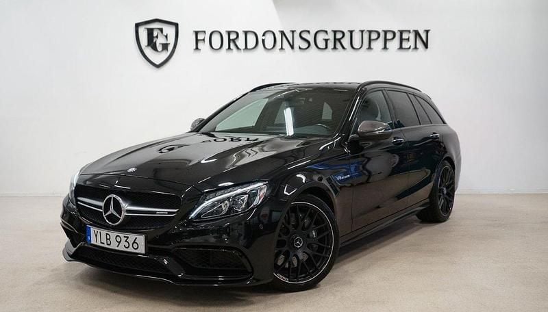 Svart Begagnad 2017 Mercedes C63 AMG AMG Kombi | 439 800 kr (Superpris) - Bild 1/4