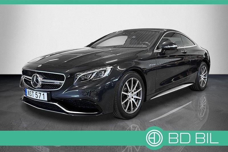 Svart (magnetitsvart metallic) Begagnad 2015 Mercedes S63 AMG AMG Sportkupé | 839 000 kr (Marknadspris) - Bild 1/3