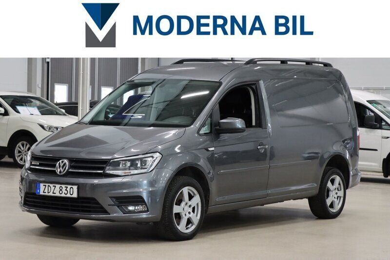 Ljusgrå (grå) Begagnad 2018 VW Caddy Maxi Minibuss | 169 900 kr (Superpris) - Bild 1/4