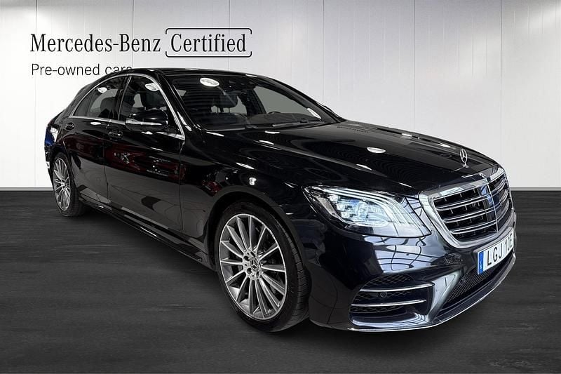 Begagnad Mercedes S400 AMG Line Premium Plus 340 HK (250 kW) 2019 Svart (black) Sedan