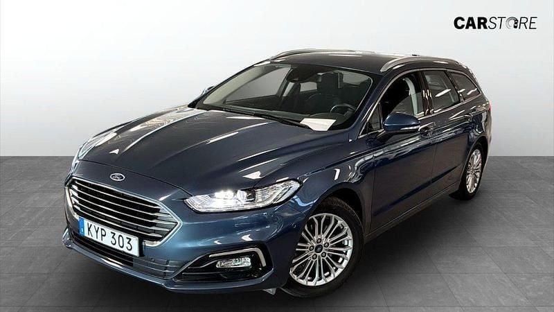 Blå (blue) Begagnad 2022 Ford Mondeo Titanium Kombi | 209 900 kr (Bra pris) - Bild 1/4