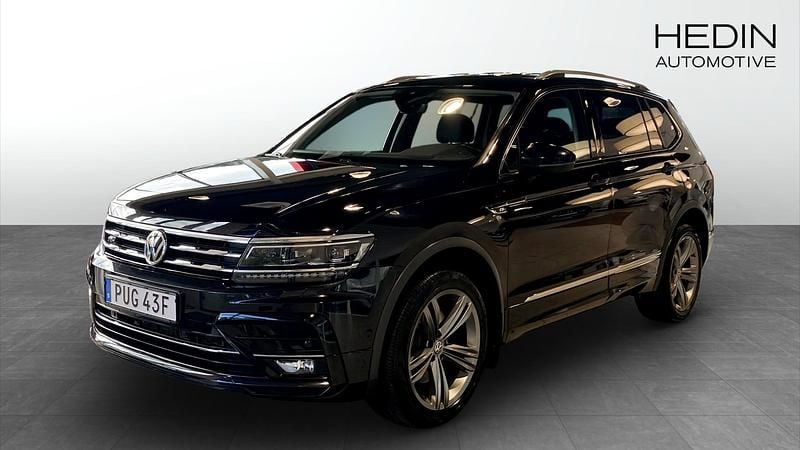 Svart (black) Begagnad 2020 VW Tiguan Allspace R-line SUV | 350 000 kr (Marknadspris) - Bild 1/4