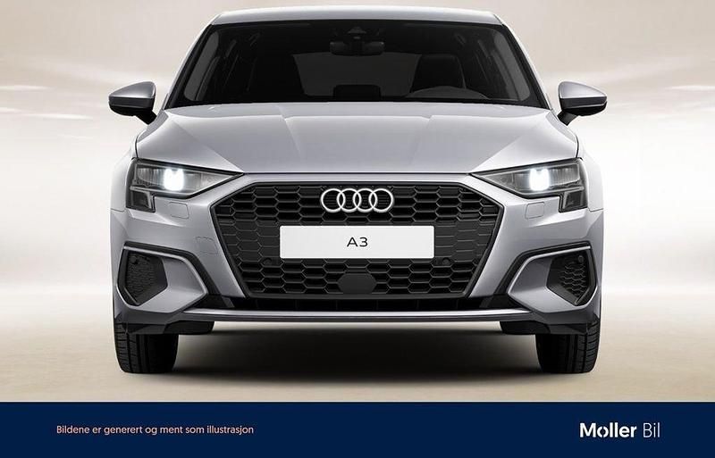 Silver (florettsilver metallic) Begagnad 2024 Audi A3 Sportback Proline Halvkombi | 279 000 kr (Marknadspris) - Bild 1/4