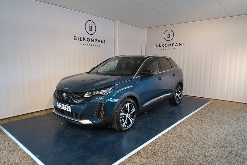Blå Begagnad 2023 Peugeot 3008 GT-line SUV | 269 800 kr (Bra pris) - Bild 1/4
