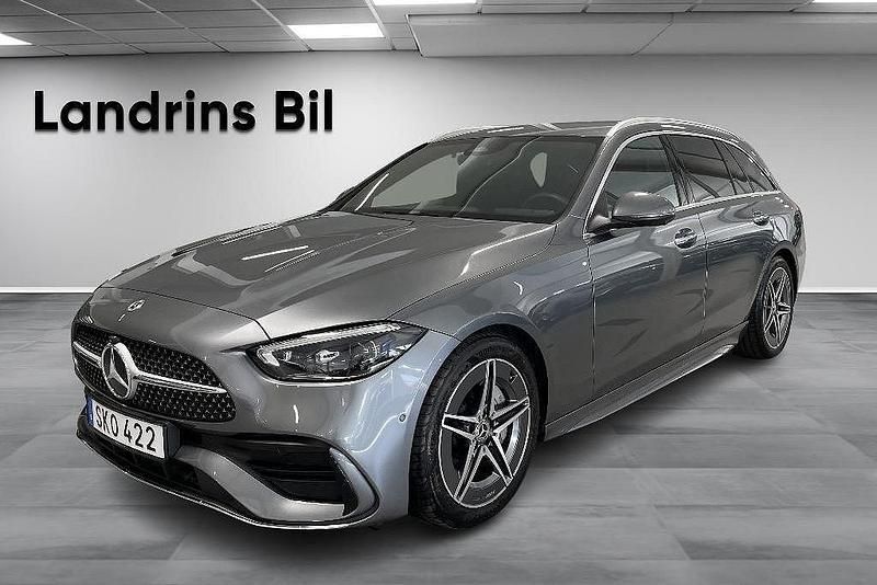 Grå Begagnad 2024 Mercedes C220 AMG Line Premium Kombi | 549 900 kr (Dyr) - Bild 1/4