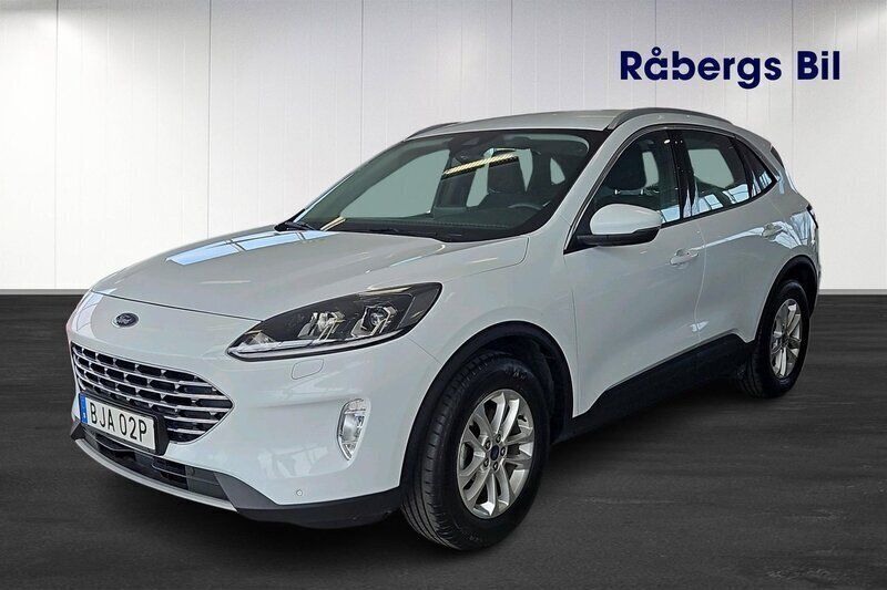 Vit Begagnad 2022 Ford Kuga Titanium SUV | 249 800 kr (Lite dyr) - Bild 1/4