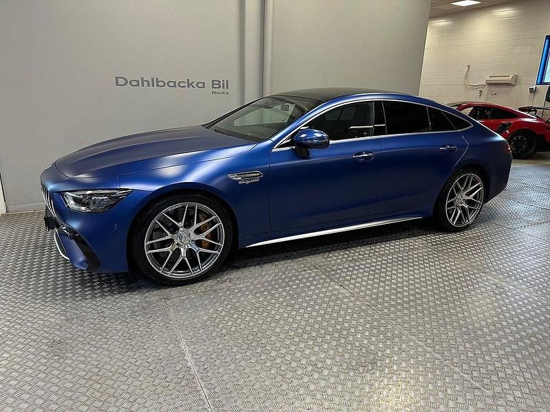 Blå Begagnad 2022 Mercedes AMG GT63 S E Performance AMG Sportkupé | 1 350 000 kr - Bild 1/4