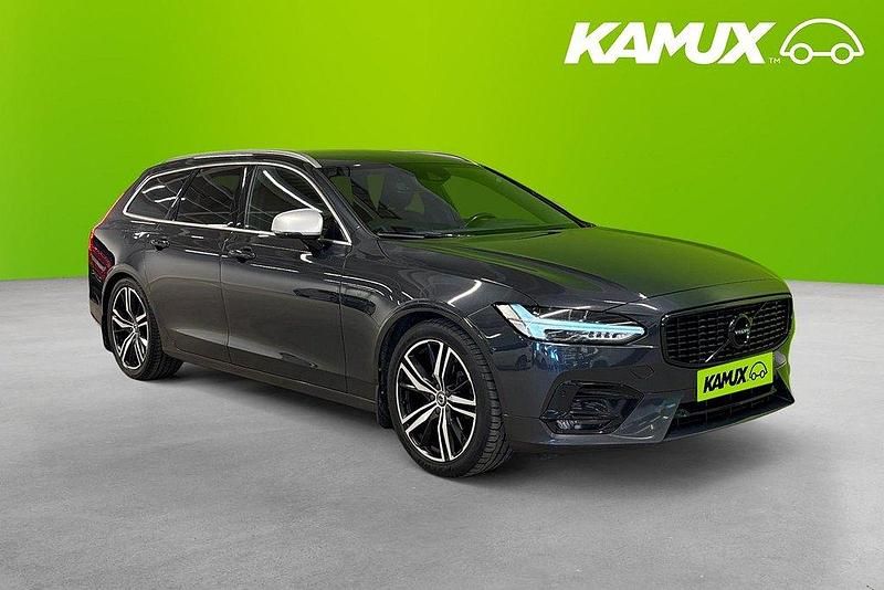 Silver/grå Begagnad 2018 Volvo V90 R-Design Kombi | 318 800 kr (Lite dyr) - Bild 1/4