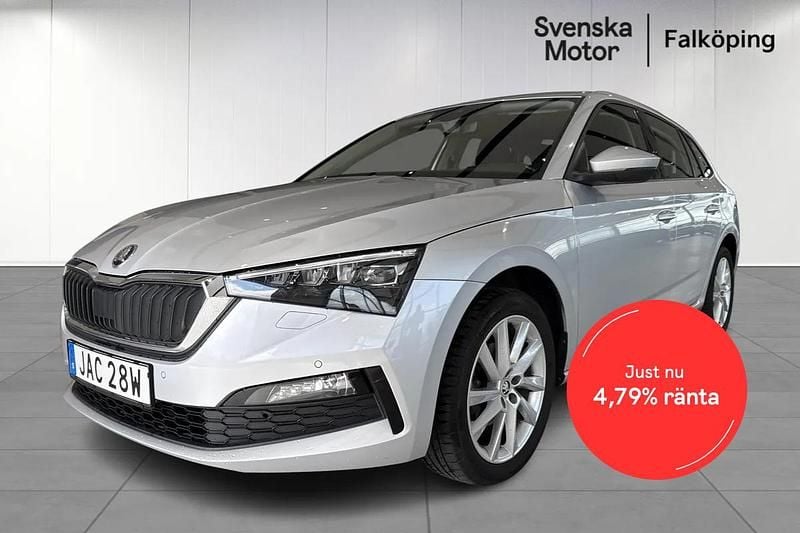 Begagnad Skoda Scala 112 HK (82 kW) 2022 Silver Halvkombi