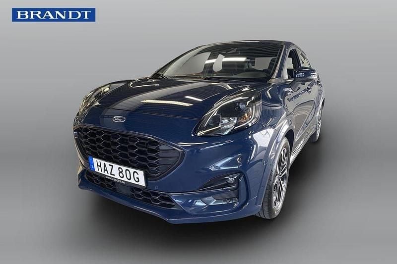 Blå Begagnad 2021 Ford Puma ST-Line SUV | 189 900 kr (Marknadspris) - Bild 1/4