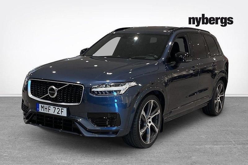 Mörkblå Begagnad 2019 Volvo XC90 R-Design SUV | 549 000 kr (Dyr) - Bild 1/4