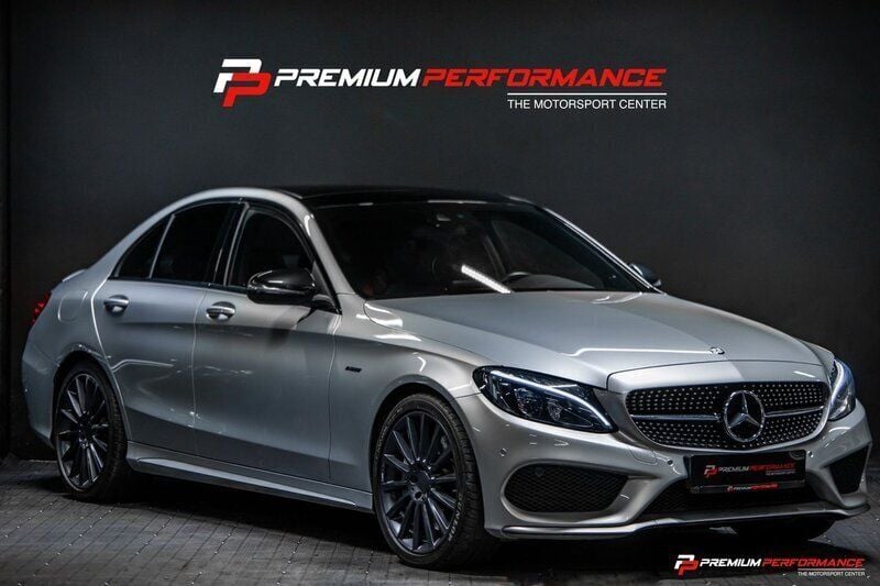 Silver (iridium silver metallic) Begagnad 2016 Mercedes C450 AMG AMG Sedan | 399 600 kr - Bild 1/4