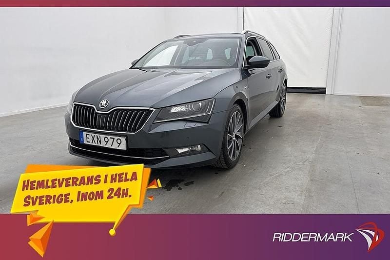 Mörkgrå (mgrå) Begagnad 2017 Skoda Superb LAURIN & KLEMENT Kombi | 184 800 kr (Marknadspris) - Bild 1/3
