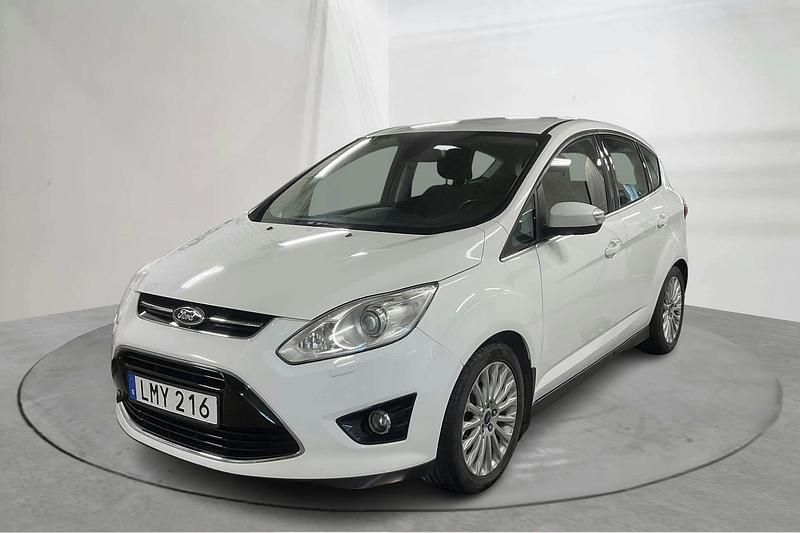 Vit Begagnad 2014 Ford C-MAX Titanium Minibuss | 96 000 kr (Lite dyr) - Bild 1/4