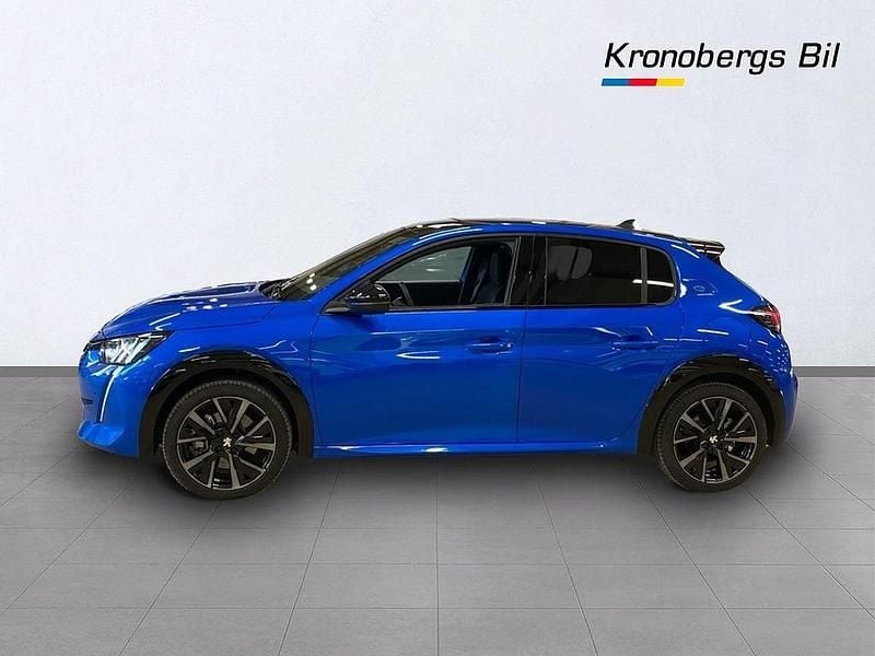 Begagnad Peugeot e-208 GTi 100 kW (136 HK) 2022 Blå Halvkombi