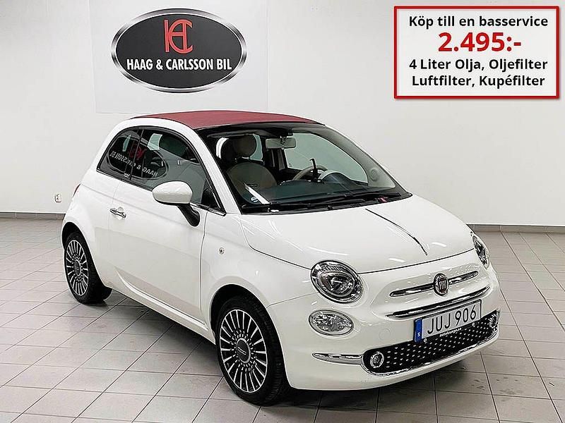 Vit Begagnad 2016 Fiat 500C Cab | 119 000 kr (Lite dyr) - Bild 1/4