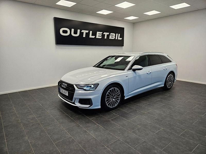 Vit Begagnad 2022 Audi A6 S-Line Kombi | 419 000 kr (Bra pris) - Bild 1/4