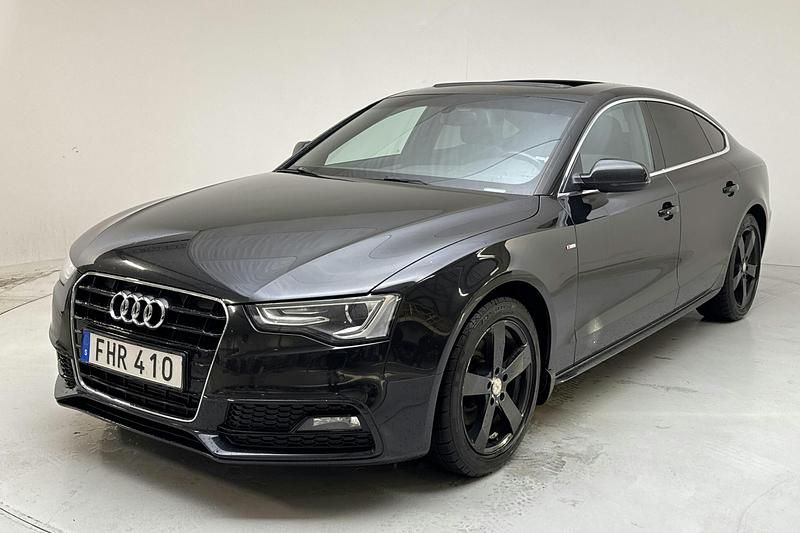 Svart Begagnad 2014 Audi A5 Sportback S-Line Halvkombi | 110 000 kr (Marknadspris) - Bild 1/4