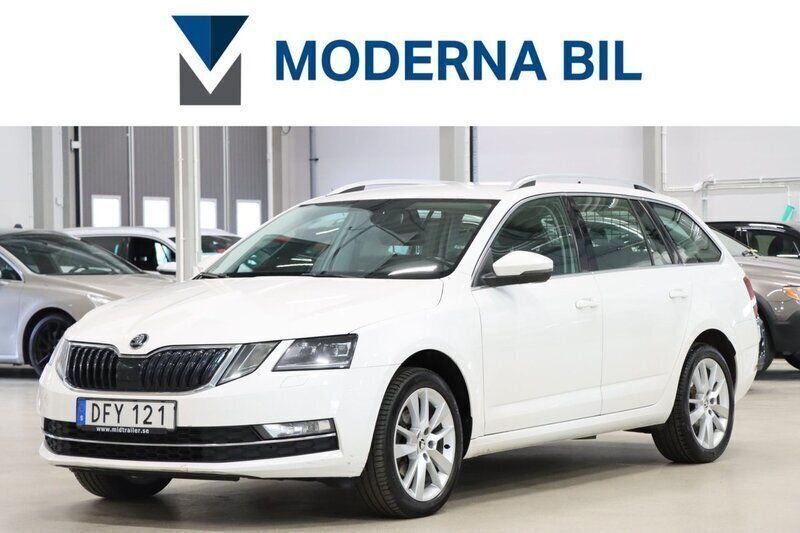 Vit Begagnad 2018 Skoda Octavia Style Kombi | 149 700 kr (Marknadspris) - Bild 1/4
