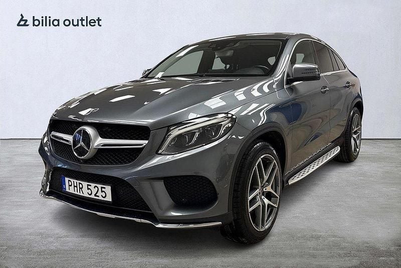 Grå Begagnad 2018 Mercedes GLE350 AMG Sportkupé | 434 900 kr (Lite dyr) - Bild 1/4