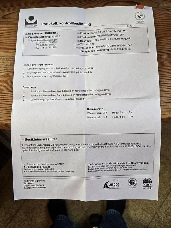 Grå Begagnad 2000 Saab 9-5 Aero Sedan | 6 000 kr (Marknadspris) - Bild 1/4