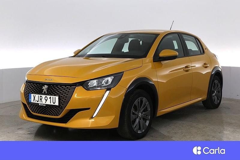 Gul Begagnad 2021 Peugeot e-208 Active Halvkombi | 175 900 kr (Lite dyr) - Bild 1/4
