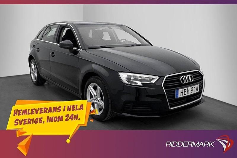 Svart Begagnad 2019 Audi A3 Sportback Halvkombi | 178 990 kr (Marknadspris) - Bild 1/3