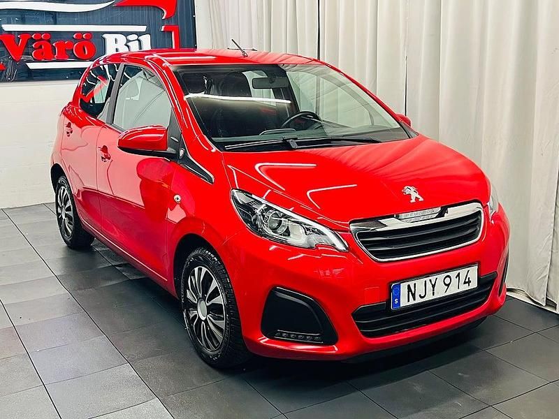 Röd Begagnad 2016 Peugeot 108 Halvkombi | 79 900 kr (Marknadspris) - Bild 1/4