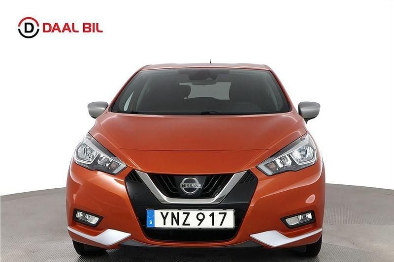 Begagnad Nissan Micra Acenta 71 HK (52 kW) 2017 Orange Halvkombi