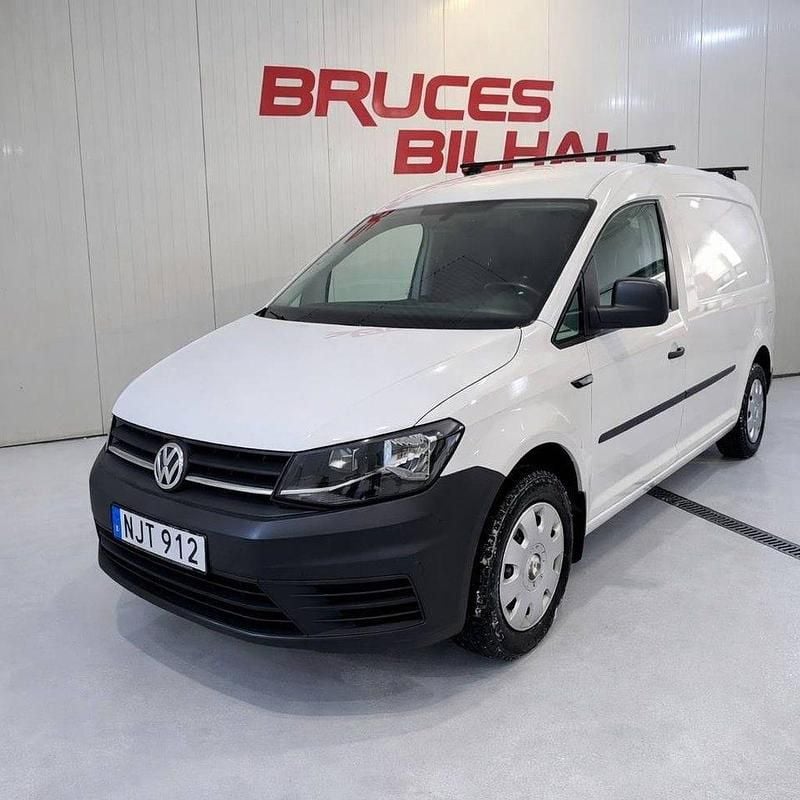 Vit Begagnad 2016 VW Caddy Maxi Minibuss | 89 900 kr (Bra pris) - Bild 1/4
