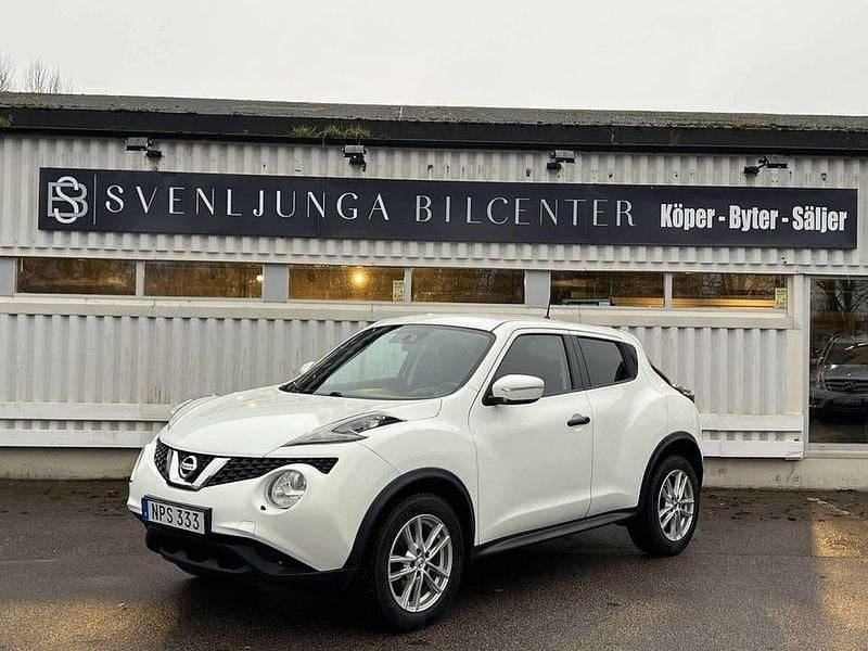 Vit Begagnad 2015 Nissan Juke SUV | 69 900 kr (Bra pris) - Bild 1/4
